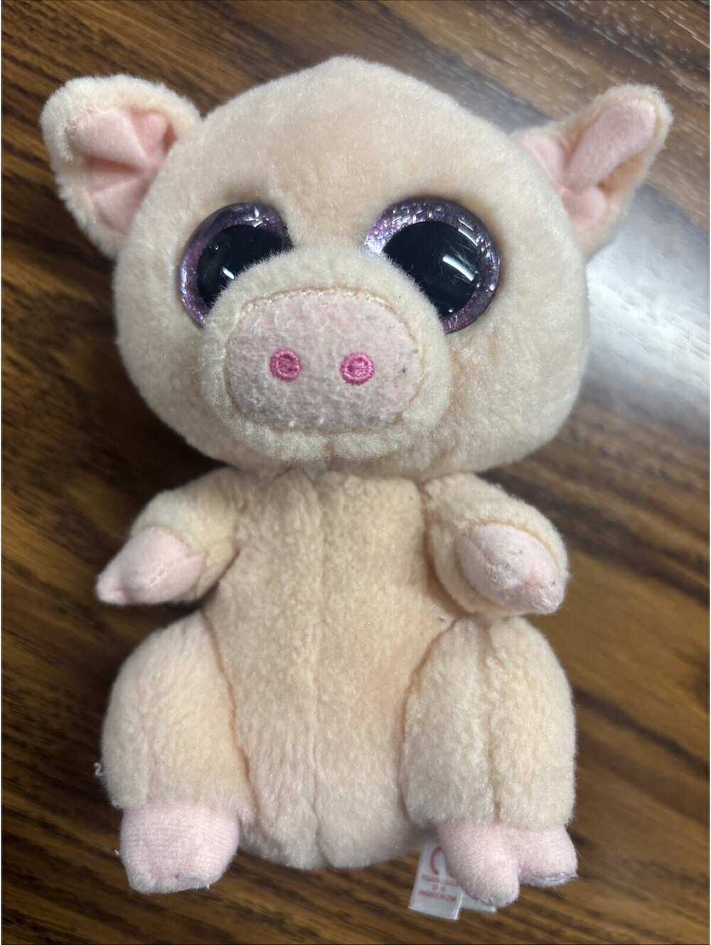 TY Beanie Boos - PIGLEY the Pig Glitter Eyes 6" Limited Exclusive